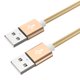thumbnail image 2 of Cable de extensión de datos USB 2.0 de doble cabezal, 2 A, supervelocidad, macho a macho, para disco duro móvil y ordenador., 2 of 8