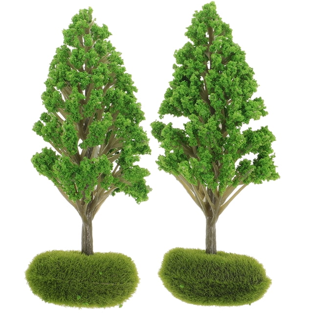2 Pcs Arbres Miniatures Diorama Paysage DIY Modèle d'Arbres Miniatures Décoration de Table de Sable