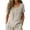 (New41)Khaki, variant on Thousandth Women's Cotton Blend Blouse Breathable Loose Fit Summer Tops Crew Neck Casual T-Shirt Embroidered Short Sleeve Blouses for Daily Wear