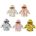 thumbnail image 2 of XBASW Toddler Baby Girls Boys down Padded Jacket Hooded Cotton Coat 2-8T Girls Boys Winter Thickening Snowsuit Medium-Length Warm Outerwear for Kids, 2 of 9