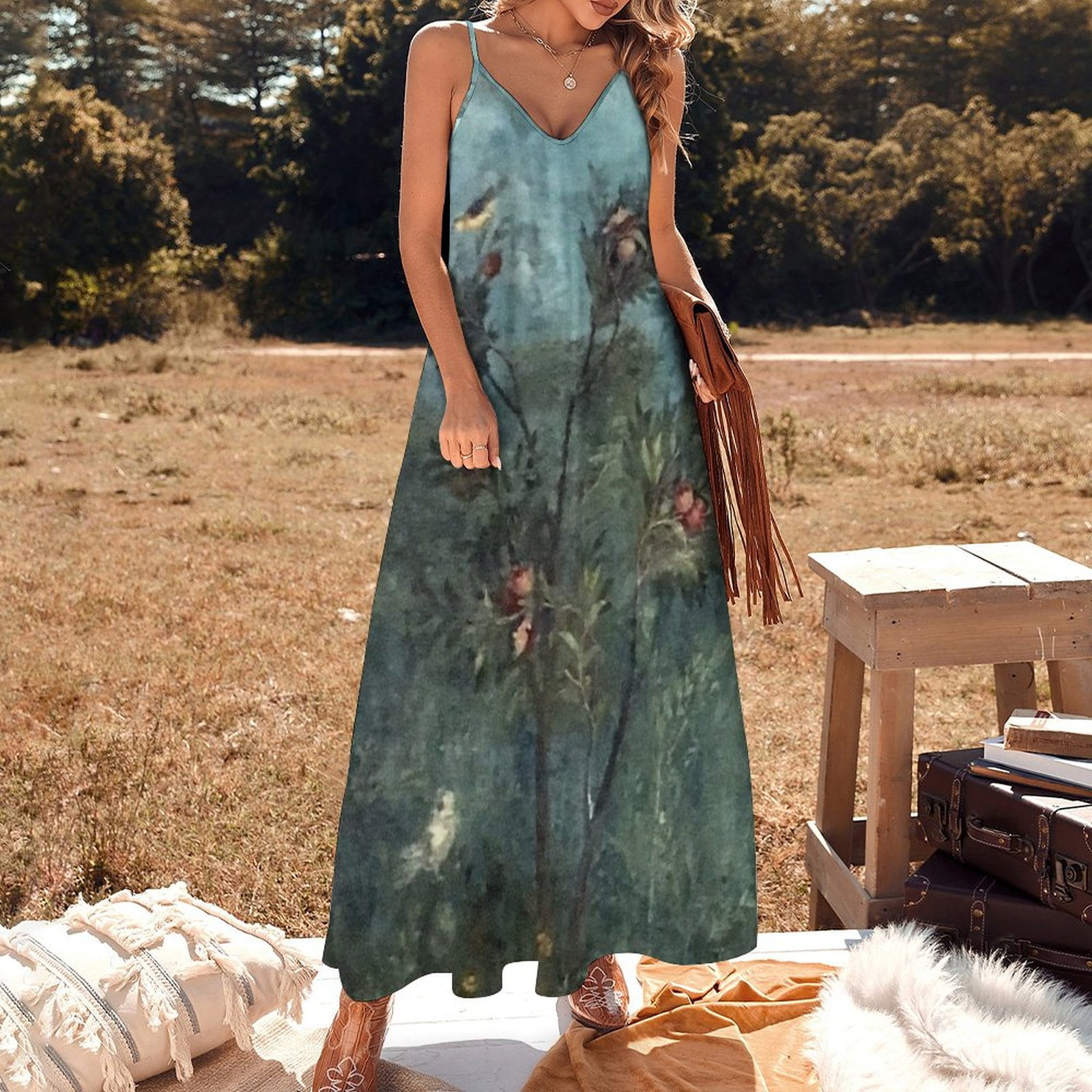 Ancient Roman Fresco from the villa of Empress Livia Sleeveless Dress  elegant dress summer dress daily Casual dresses - Walmart.ca