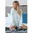 thumbnail image 4 of Womens Lounge Sets 2 Piece Pajamas Set Long Sleeve Tops and Shorts Sleepwear Tie Dye Printed Nightwear, 4 of 16
