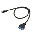 thumbnail image 1 of USB 3.1 Front Panel Header To USB 3.0 20Pin Header Extension Cable 20cm For ROG MAXIMUS IX FORMULA, STRIX Z270I / Z270G, 1 of 7