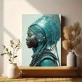 thumbnail image 6 of Futuristic African Queen Canvas Print, Afro Portrait Wall Art for Living Room Bedroom Office Apartment Hallway Home Decor, 6 of 8