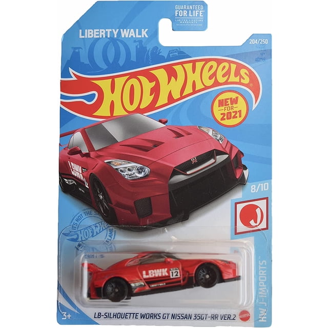 Hot Wheels LB-Silhouette Works GT Nissan 35GT-RR Ver.2 - Jimports 8/10 rojo 204/250