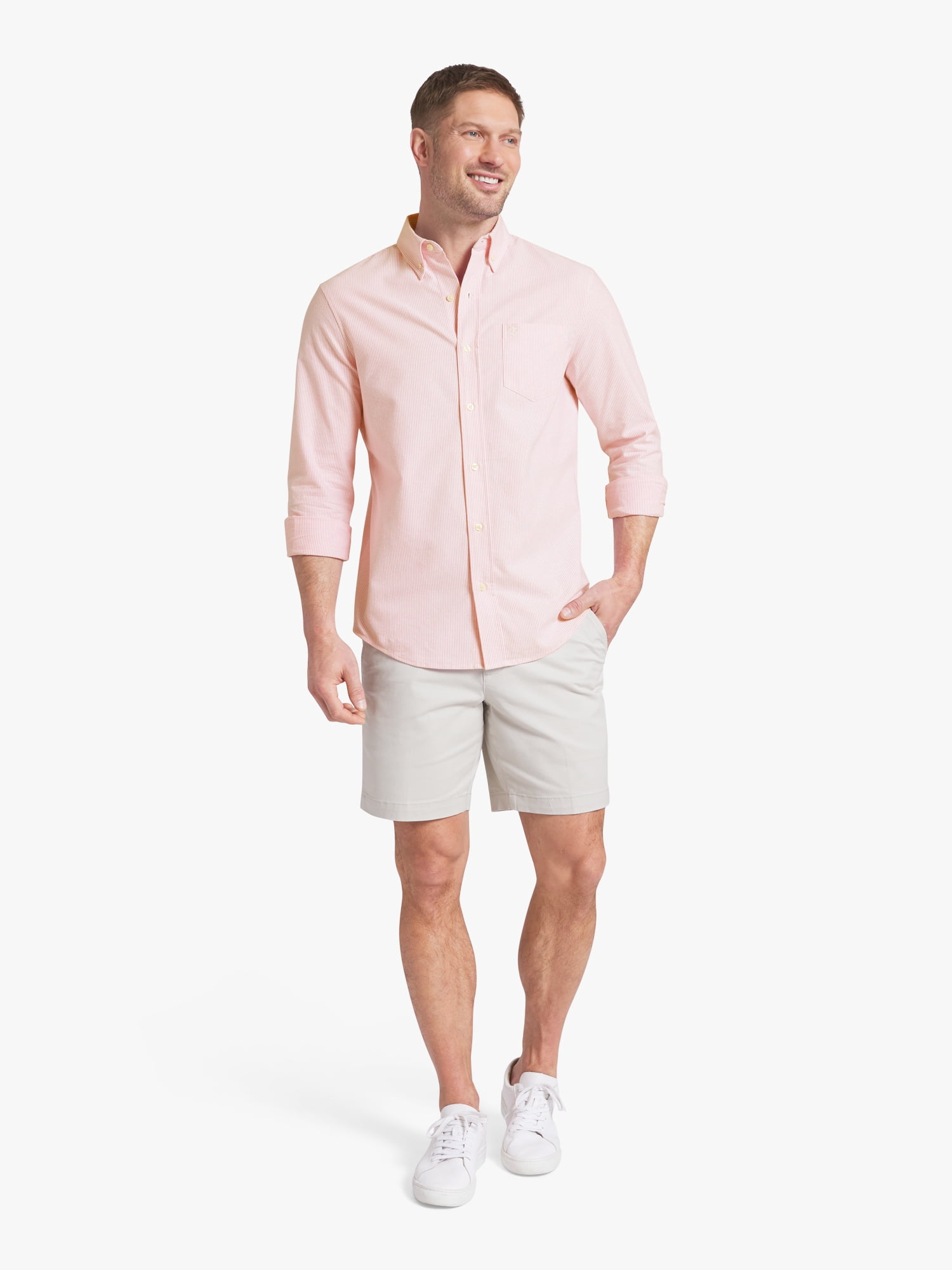 Chaps Men's & Big Men's Long Sleeve Oxford Woven Shirt, Sizes S-3XL