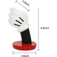 thumbnail image 2 of 7''Mouse Hand Flower Vase,Cute Unique Small Flower Vases Pots,Creative Pen Holder Makeup Brusher Holder,Living Room Office Tabletop Resin Potted Plants Vase Decorations (Black), 2 of 8