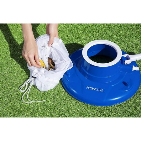 Bestway - Flowclear High Power AquaSuction Pool and Leaf Vacuum with Bag - Blue