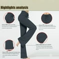 thumbnail image 5 of Aloohaidyvio Yoga Pants for Women No Boundaries Womens Pants Loose High Waist Wide Leg Leggings Casual Yoga Gym Pants, 5 of 6