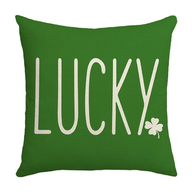 Housse de Coussin de la Saint-Patrick Housse de Coussin de Sofa Housse de Coussin Lavable à la Machine Cadeau des Fêtes Convient pour Sofa Chambre Bureau