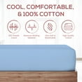 Superity Linen Cot (33 x 75) Fitted Sheet Made from Cotton. Moisture