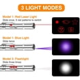 thumbnail image 4 of Laser Pointer, USB Rechargeable, Red Laser Light for Cats with 5 Switchable Patterns, Blue Light and Flashlight, Interactive Toy for Indoor Cats, Kittens and Dogs to Chase, 4 of 7