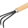thumbnail image 6 of yotijay Hand Rake Wooden Handle Mini Multifunctional Garden Tool for Weeding Digging Light Brown, 6 of 9
