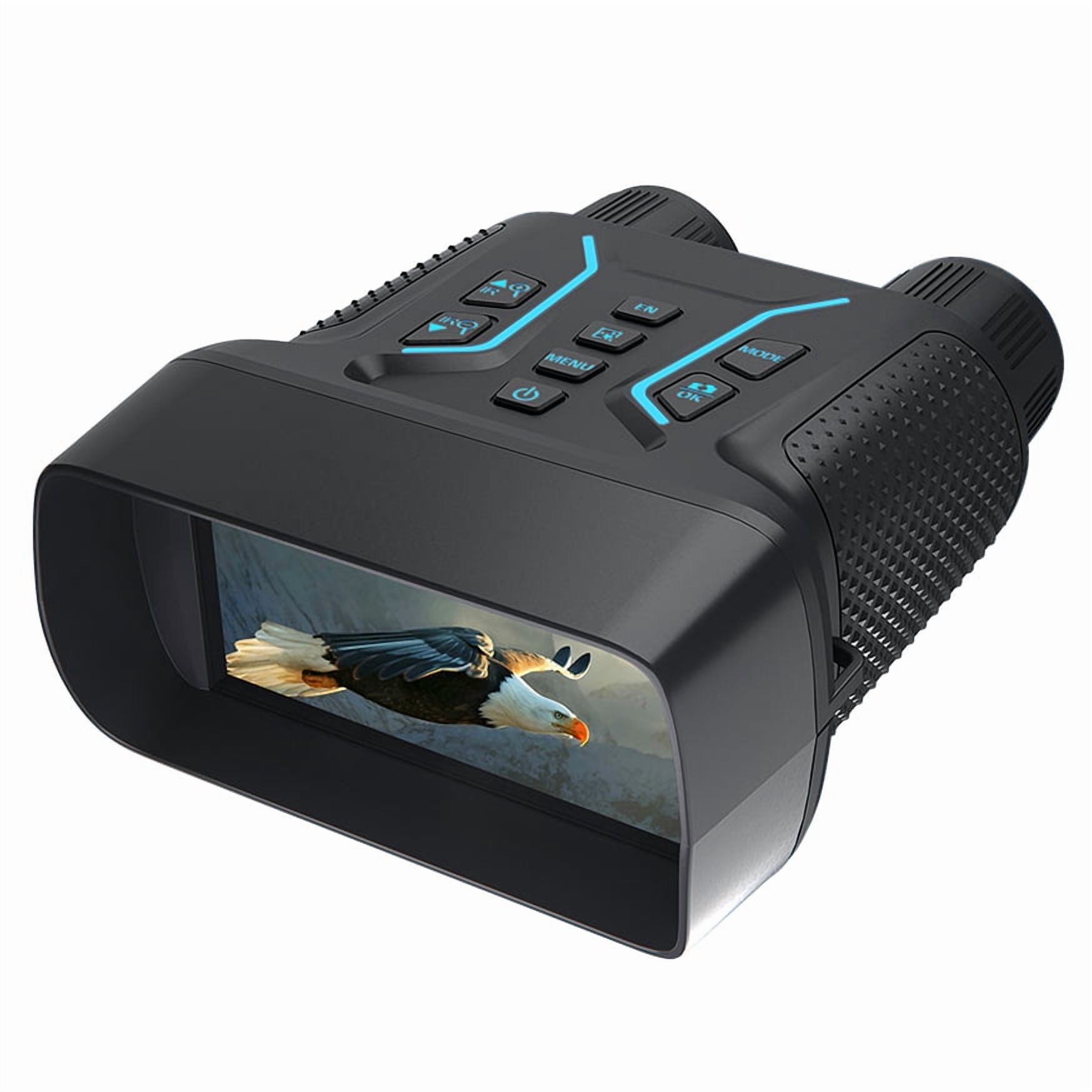 BekinTek Full Color 4K 36MP Night Vision Binoculars Rechargeable Digital Telescope Infrared Night View NVG Goggles 400m Full Dark Observe with Starlight Sensor 7x IR 8x Zoom Large HD Screen