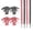 Black and Red, variant on Omlopp Flat Colorful Plaid Shoelaces Set - Thin Ribbon Gingham Shoe Laces for Women Sneakers Checkered Shoestrings