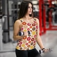 thumbnail image 6 of Uemuo Donut Pattern Workout Tank Tops for Women Breathable Moisture-wicking tank top Sleeveless Running Loose Fit Yoga Tops Active Shirts Sports Gym Exercise, 6 of 9