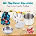 thumbnail image 4 of Utensilios de cocina Playset Rupnoflbui de acero inoxidable para niños, 4 of 7