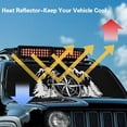 thumbnail image 4 of Uorisanigo Windshield Sunshade for Jeep Wrangler JK JKU JL JLU 1997-2025 & Jeep Gladiator JT 2020-2024 Mountain Compass Print Car Sun Shade Sun Visor Protection Blocks UV Rays and Keep Car Cool, 4 of 7