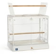 thumbnail image 3 of Prevue Pet Products Crystal Palace Luxe Bird Cage with Glass Doors, White Plastic Frame and Base, 3 of 14