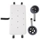 thumbnail image 2 of Elderly Walker White Bath Board 1 Pair Gray Double Wheel 6 Adjustable Height Walking Aid Accessory, 2 of 5