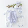 thumbnail image 2 of Favoffer 8-Piece Unisex Newborn Outfit Set Romper, Sleeveless Top, Pants, Daily Wear, Baby Shower Gift, Infant Gift Set, Baby Clothes (0-3 Months), 2 of 4