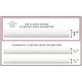 thumbnail image 5 of Exclusive Home Vine 1" Curtain Rod and Finial Set, Distressed White, Adjustable 36"-72", 5 of 5