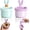 Pink + Blue, variant on CATPAN Sink Drain Strainer, Press to Dump Sink Strainer, Kitchen Sink Strainer Basket with Lifting Handle,Waste Collector Fun Sink Accessory for Sink, Sink Food Catcher for Kitchen (White + Green)