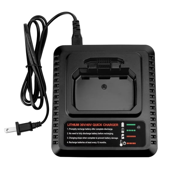 Amxwccy Fast Charger for Black & Decker 36V 40V Max Lithium Battery LBX1540 LBX2540