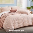 thumbnail image 6 of U by Bedsure 2 Pieces Dusty Rose Floral Comforter Sets, Extra Long Twin-XL 1 Soft Reversible Botanical Flowers College Dorm Comforter and 1 Pillow Sham, Twin Size Bedding Set for Girls, 6 of 11