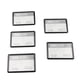 thumbnail image 1 of Estuche de 5 titulares de tarjeta de identificación de tarjeta de crédito de bolsillo vertical con correas para el cuello Negro, 1 of 9