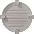 thumbnail image 2 of 22"W x 22"H x 2 1/8"P,  Round Gable Vent with Keystones, Non-Functional, 2 of 4