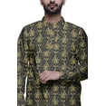 thumbnail image 3 of Atasi Designer Kurta Pajama For Men Printed Angrakha Kurta Set Summer Clothing, 3 of 3