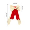 thumbnail image 3 of AUNVITO Multipurpose Decorative Bow Ornament, Smooth Fabric Bow Accessory, Reusable Pendant for Christmas Tree Wreath Gift Wrap Wedding Holiday Party Scene Decoration, 3 of 6