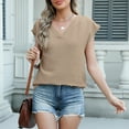 thumbnail image 3 of Luniro Women Tops Dressy Casual Shirts Cap Sleeve V Neck Business Work Blouses Trendy Clothes 2026, 3 of 10
