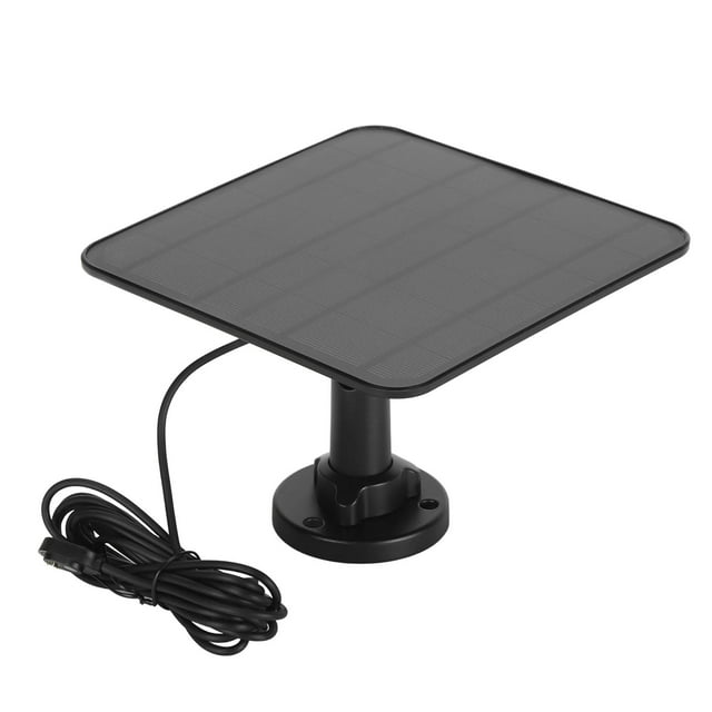 12W Solar Panel for Pro 3 Pro 4 Ultra 2 Go 2 Camera, Video Doorbell Power Supply for Spotlight Camera Battery with 9.8ft Charger Cable, 360Adjustable Mount Solar Battery