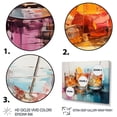 thumbnail image 3 of Designart "Liquor Representation Colorfuled Acrylic II" Food & Beverage Floater Framed Wall Decor, 3 of 7