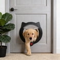 thumbnail image 2 of Aooww Smart Cats Ear Pet Door Hands Free Entry Exits for Cats and Dogs Automatic Pet Flap Door Easily Install Durables Home Wall Door Accesses,New Year Home Essentials,Black, 2 of 7