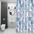 thumbnail image 4 of Ocean Blue Corals Bathroom Shower Curtain, Summer Nautical Watercolor Sea Starfish Fish Waterproof Washable Soft Bath Curtain for Bathtub Decor with 12 Hooks&Grommet, 60x72 Inch, 4 of 9