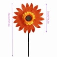 thumbnail image 3 of LHNFT Sunflower Wind Rotater, 19" Plastic Sunflower Wind Spinners Outdoor for Yard and Garden, Wind Catchers Rotater for Outdoor Yard Patio Lawn Garden Decorations, Sunflower Windmill Sculptures, 3 of 3