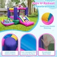 thumbnail image 2 of Patiojoy Inflatable Bounce Castle Kids Bounce House Bouncy Castle with Slide Basketball Hoop & Ball Pit, 2 of 9