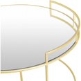 thumbnail image 3 of Surya Gossamer Modern Mercury Glass and Metal Coffee Table in Gold/Clear, 3 of 3