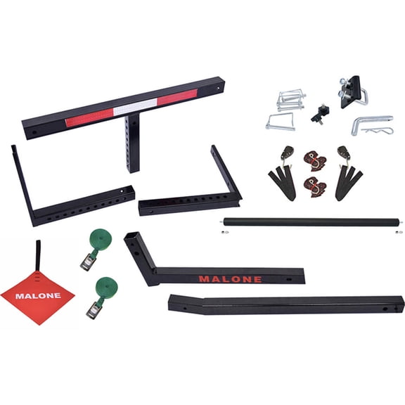 Malone Auto Racks MPG917 Axis Angler Truck Bed Extender with Load Roller Bundle