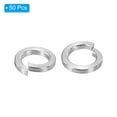 thumbnail image 3 of Unique Bargains Rondelle à Verrouillage Divisé M4, Lot de 50 Joint de Rondelle à Ressort en Acier Inoxydable 304 de 4 mm ID 6,3 mm OD, Ton Argent, 3 of 5