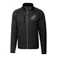 thumbnail image 2 of Men's Cutter & Buck Heather Charcoal ETSU Buccaneers Big & Tall Mainsail Sweater-Knit Full-Zip Jacket, 2 of 3