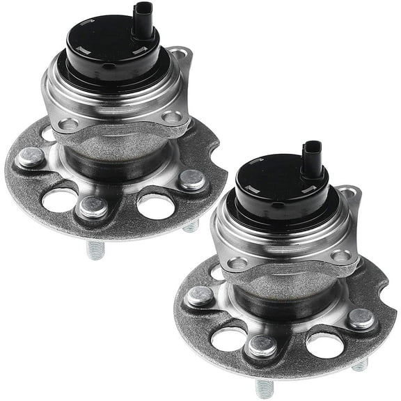 A-Premium Wheel Hub and Bearing Assembly Compatible with Toyota RAV4 1996-2005 FWD with 4-Wheel ABS Rear Driver and Passenger 2-PC Set