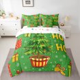 thumbnail image 2 of Manfei Green Dot Xmas Tree Bedding Comforter Set 7pcs for Teen, Winter Christmas Gifts Queen Bedding Sets, Happy New Year Reversible Queen Sheet Sets, Ultra Soft Home Decor, 2 of 7
