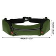 thumbnail image 4 of Unique Bargains 1 Pc Multifunctional Running Belt Zipper Sports Waist Bag for Sports Phone Keys Green, 4 of 6