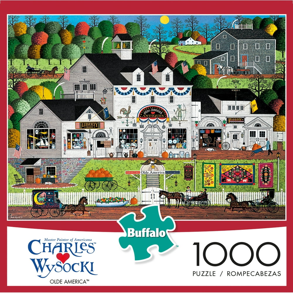 Buffalo Games Charles Wysocki Olde America 1000 Piece Jigsaw