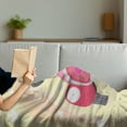 thumbnail image 3 of Dog Driver Soft Flannel Fleece Throw Blanket, Puppy Traveling in a Love Themed Car Fun Cartoon Character Kids Themed Image, Cozy Plush for Indoor and Outdoor Use, 70" x 90", Multicolor, by Ambesonne, 3 of 5