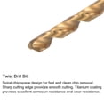 thumbnail image 4 of Unique Bargains 1/4-36 UNS Straight Flute Tap and 5.6mm Drill Bit Set High Speed Steel Titanium Plated, 4 of 6